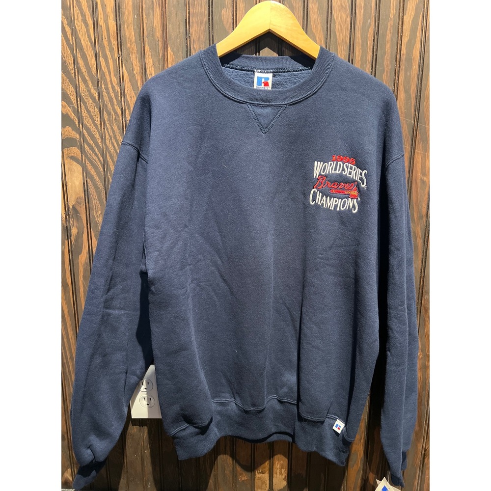 Vintage Russell Athletic 1995 World Series Atlanta Braves Champions Sweatshirt L